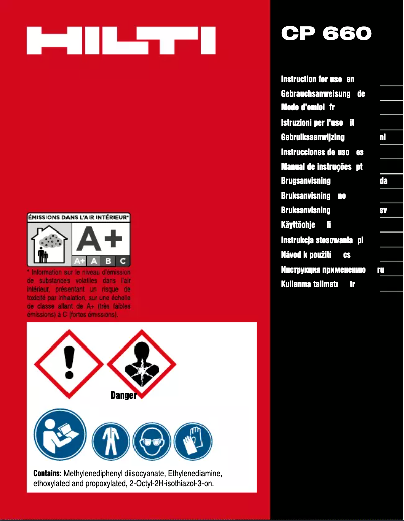 Imagen de la primera página del manual del dispositivo CP 660