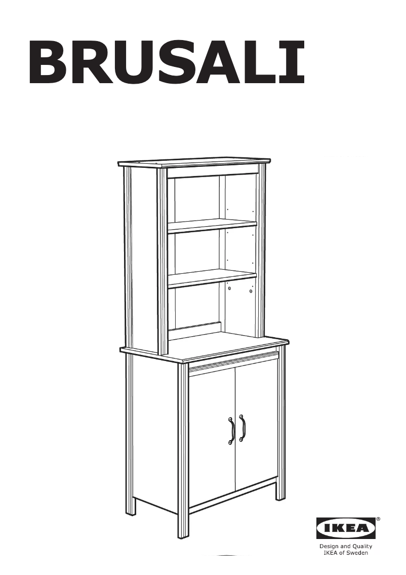 Imagen de la primera página del manual del dispositivo BRUSALI