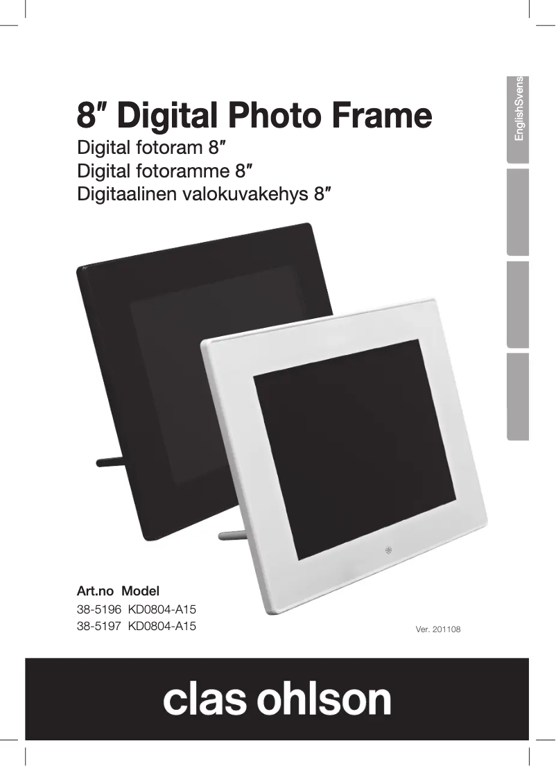 Imagen de la primera página del manual del dispositivo KD0804-A15