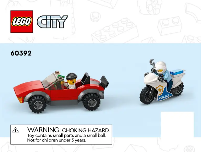 Página 1 del manual Instrucciones visuales Lego City 60392