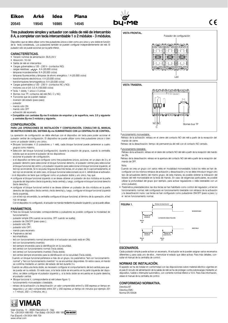 Imagen de la primera página del manual del dispositivo 16985