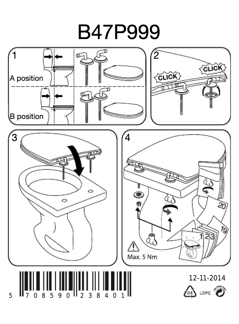 Página 1 del manual Manual de usuario Pressalit Dania