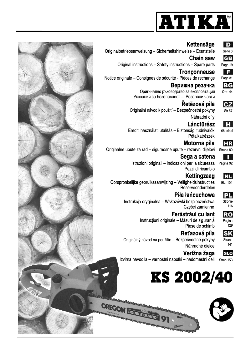 Página nº 1 - Manual de usuario ATIKA KS 2002/40