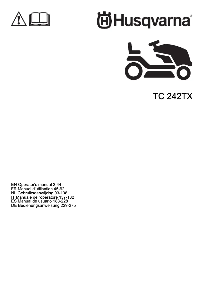 Imagen de la primera página del manual del dispositivo TC 242TX