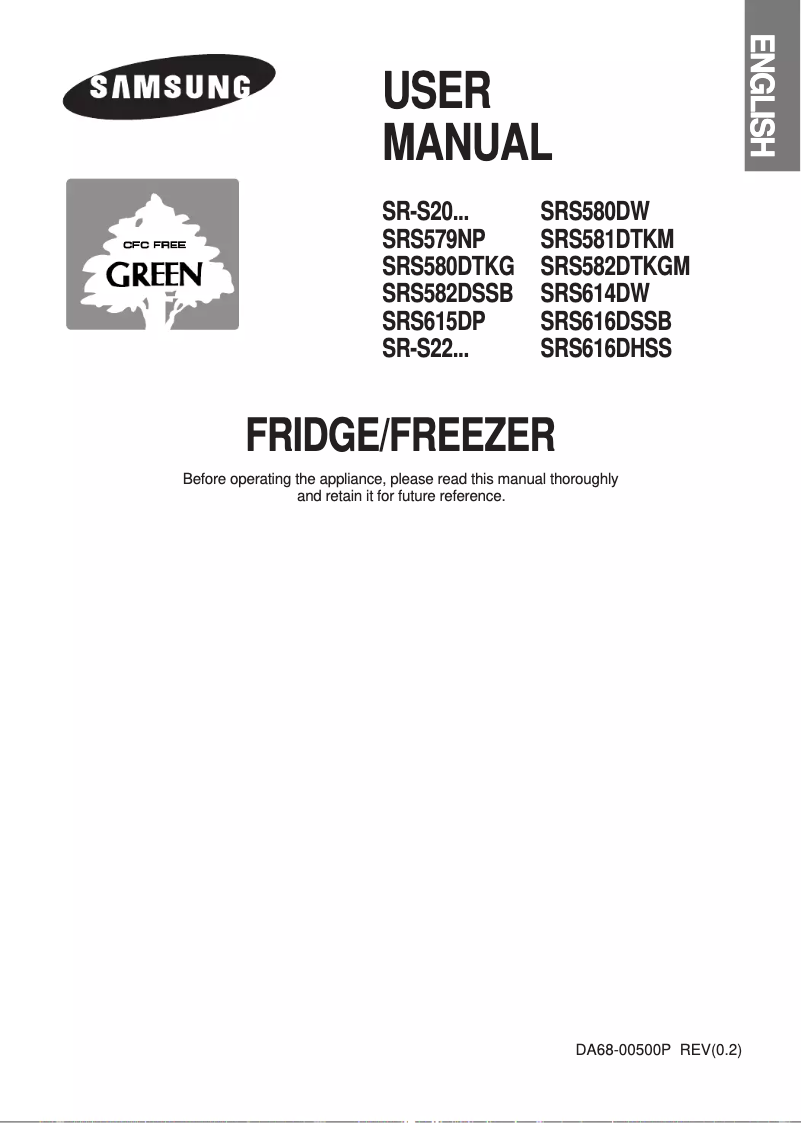 Imagen de la primera página del manual del dispositivo SR-20DTCS