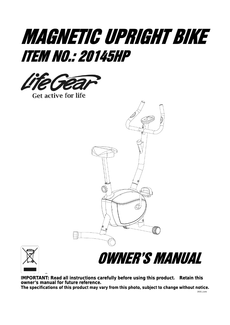 Imagen de la primera página del manual del dispositivo 20145HP