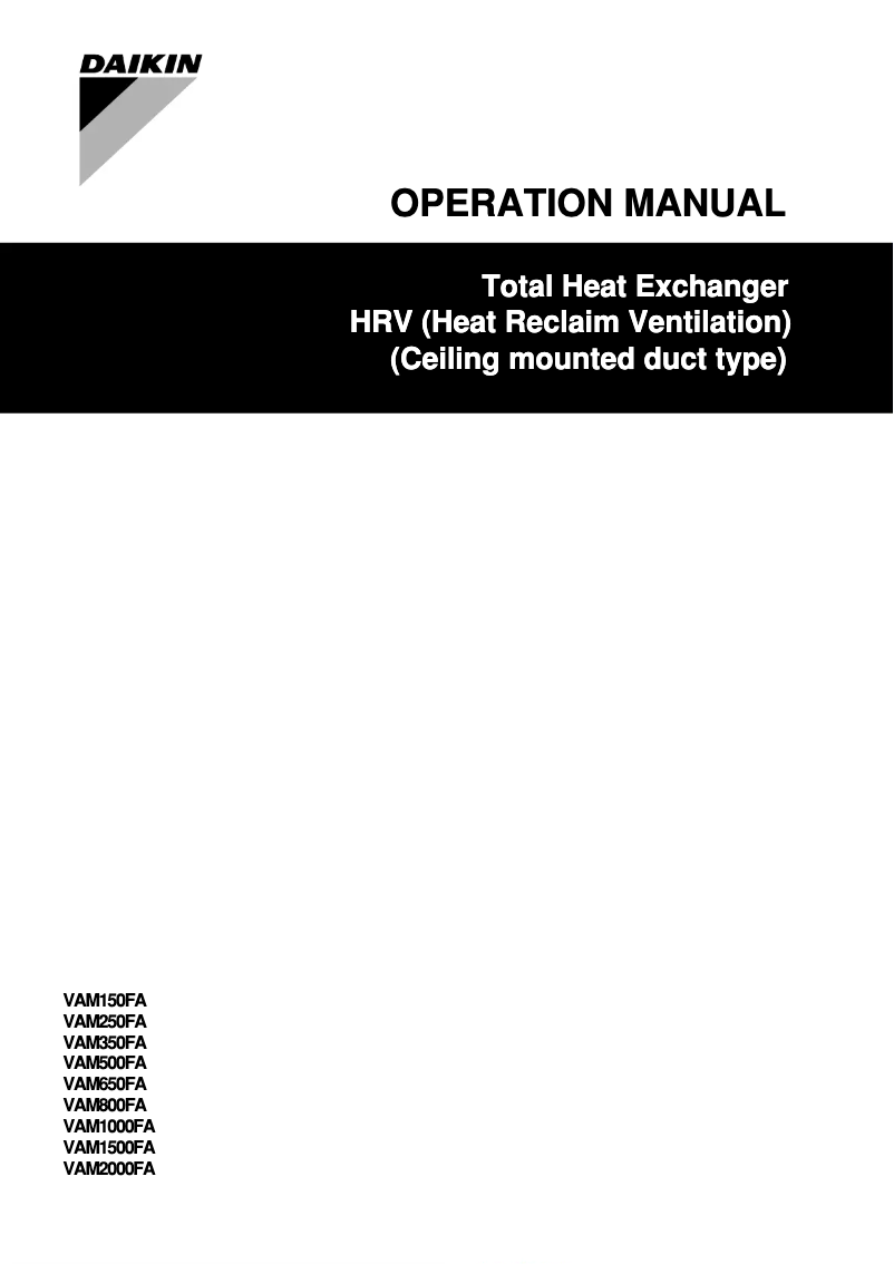 Página nº 1 - Manual de usuario Daikin BRC301B61