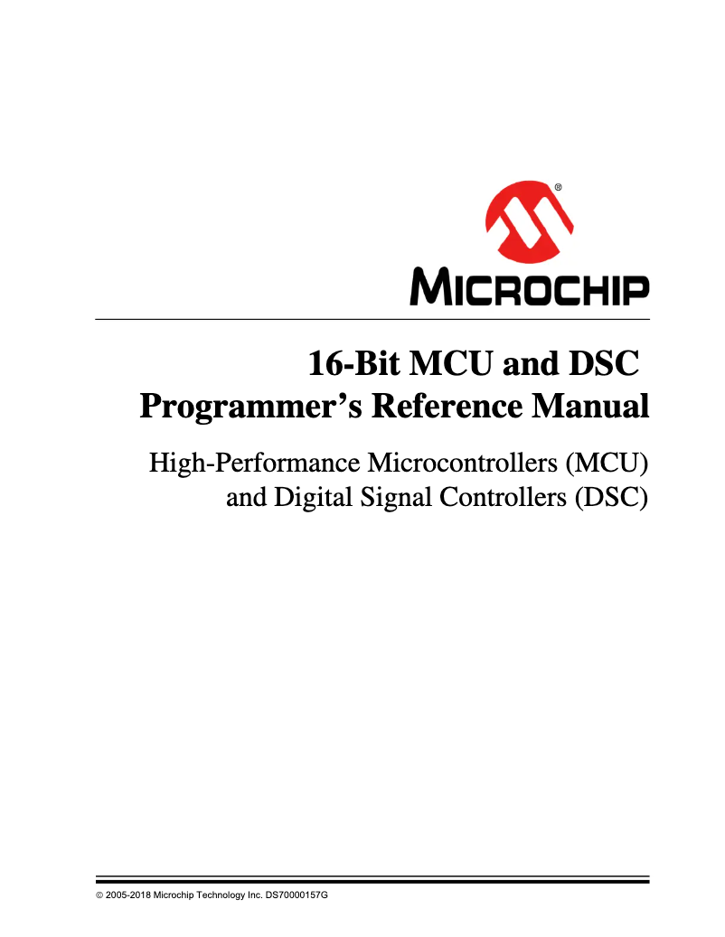 Imagen de la primera página del manual del dispositivo dsPIC33EP64GP502