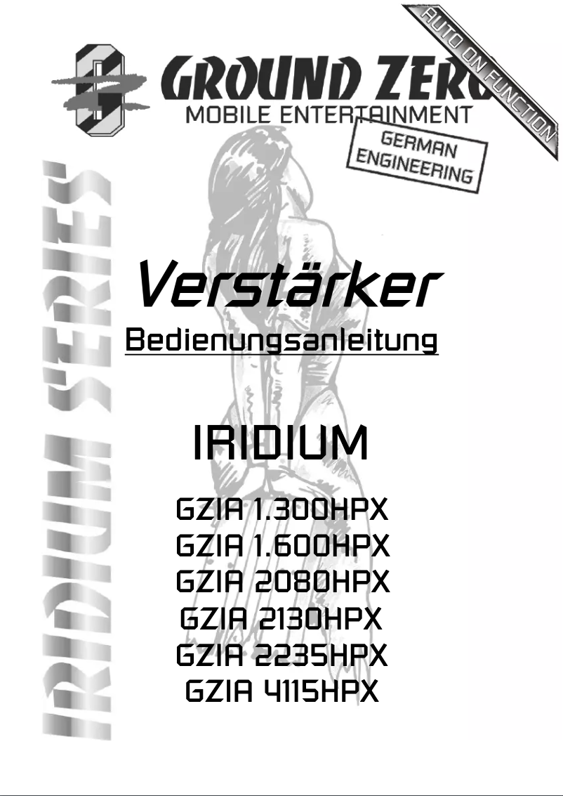 Imagen de la primera página del manual del dispositivo GZIA 4115HPX