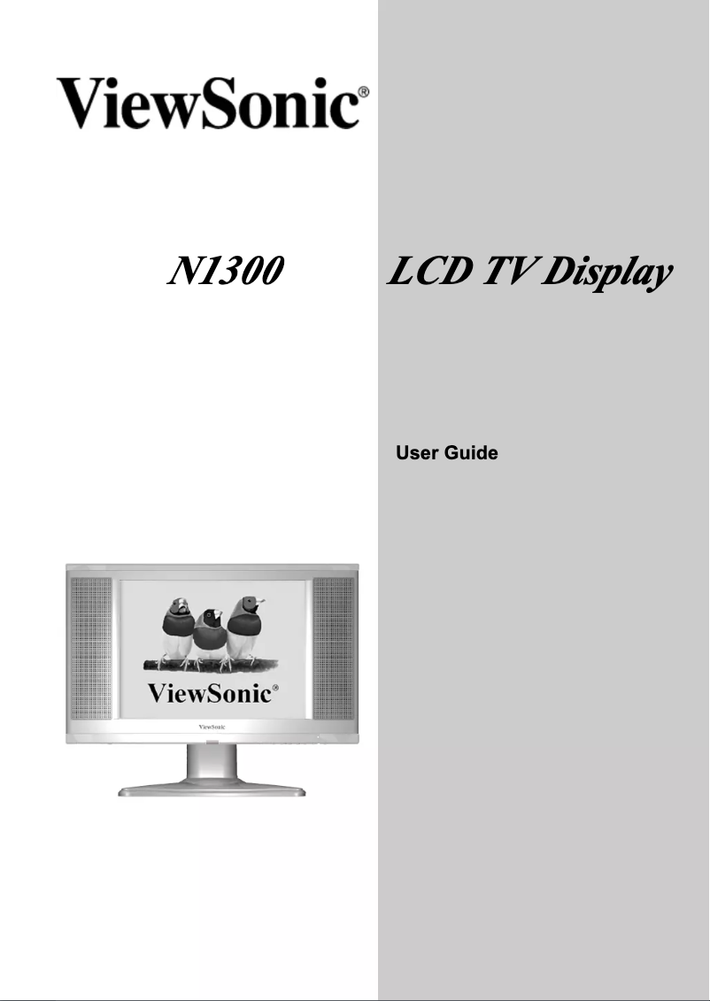 Imagen de la primera página del manual del dispositivo N1300