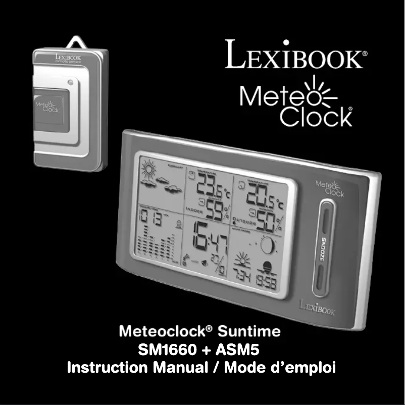 Página nº 1 - Manual de usuario Lexibook MeteoClock SM1660
