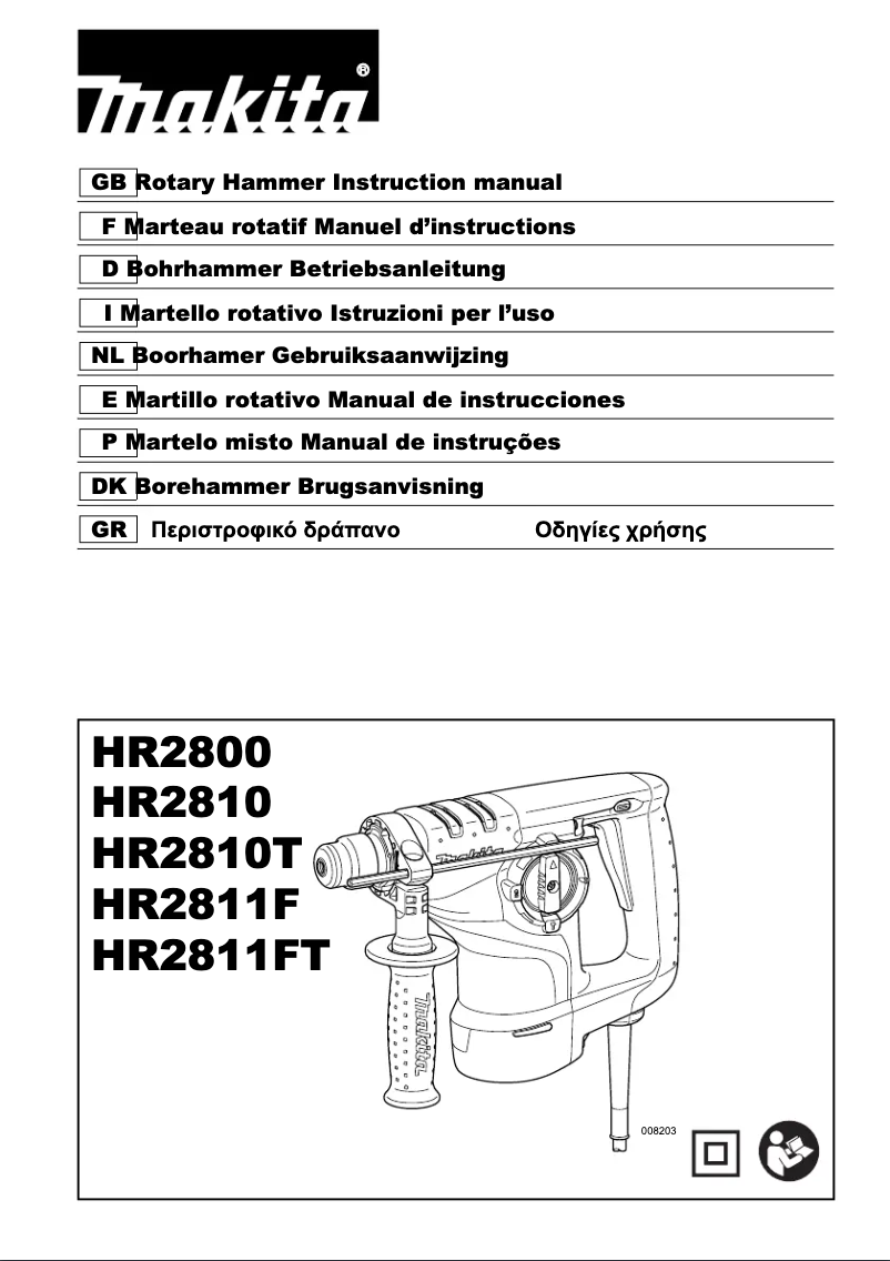 Página 1 del manual Manual de usuario Makita HR2811F
