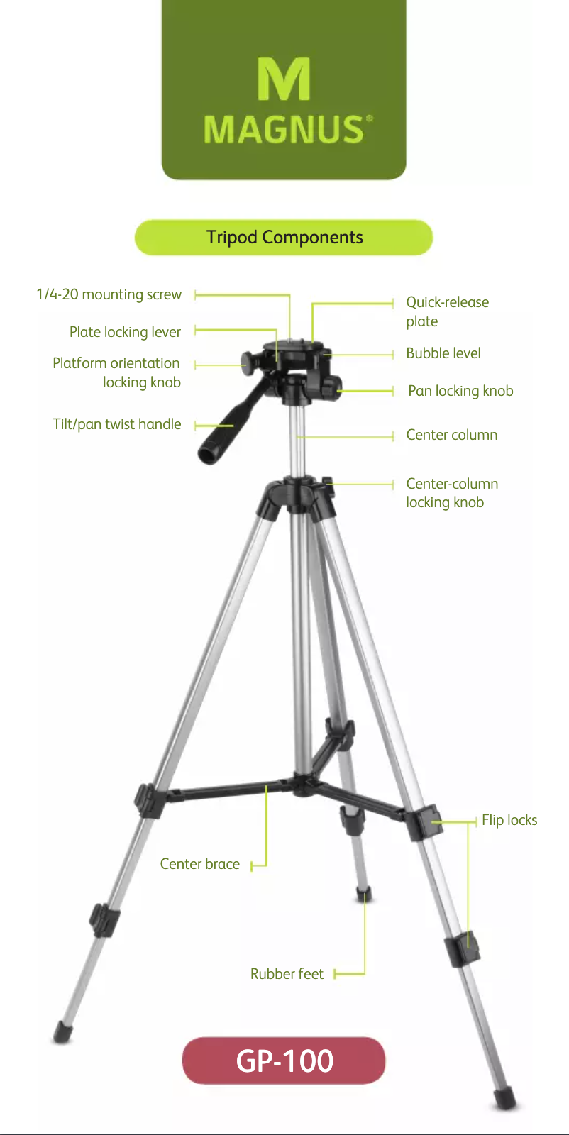 Imagen de la primera página del manual del dispositivo GP-100