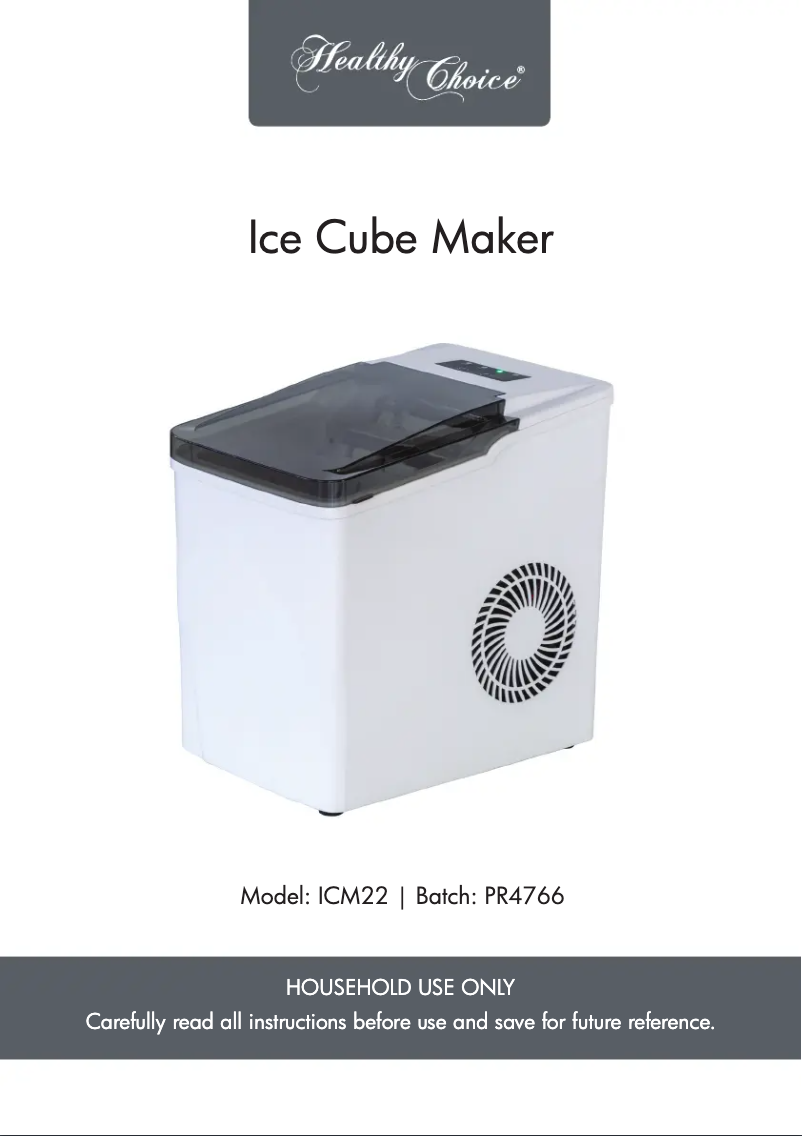 Imagen de la primera página del manual del dispositivo ICM22