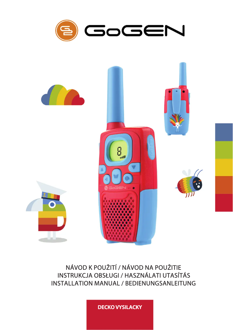 Imagen de la primera página del manual del dispositivo DECKO VYSILACKY