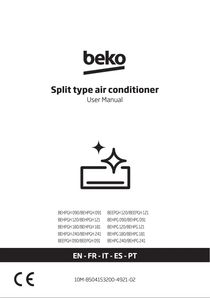 Página 1 del manual Manual de usuario Beko BEHPGH 091