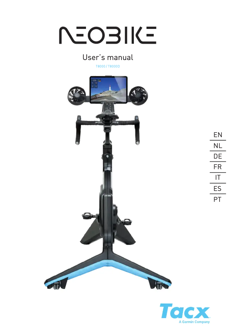 Imagen de la primera página del manual del dispositivo NEO Bike Smart T8000