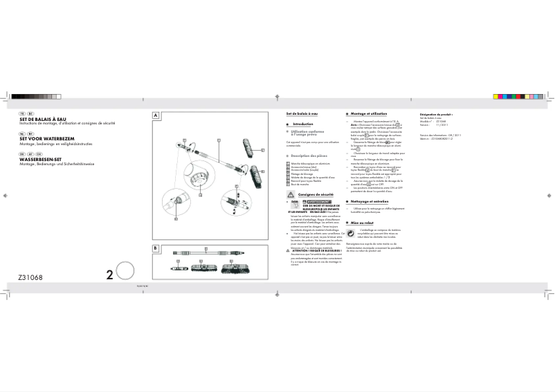 Imagen de la primera página del manual del dispositivo Z31068