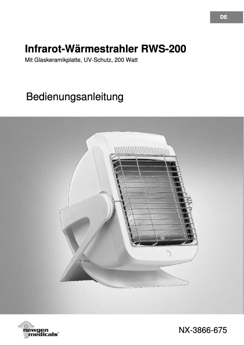 Página nº 1 - Manual de usuario Newgen Medicals RWS-200