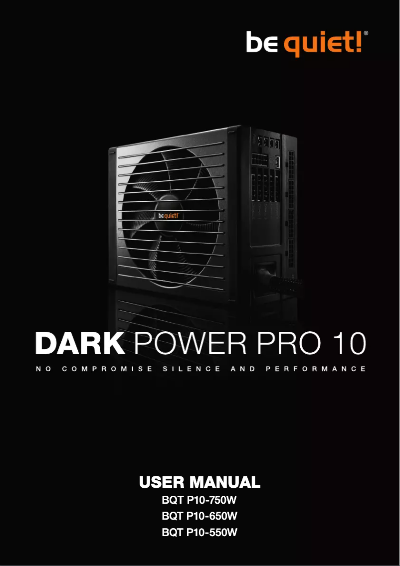 Imagen de la primera página del manual del dispositivo Dark Power Pro 10 750W