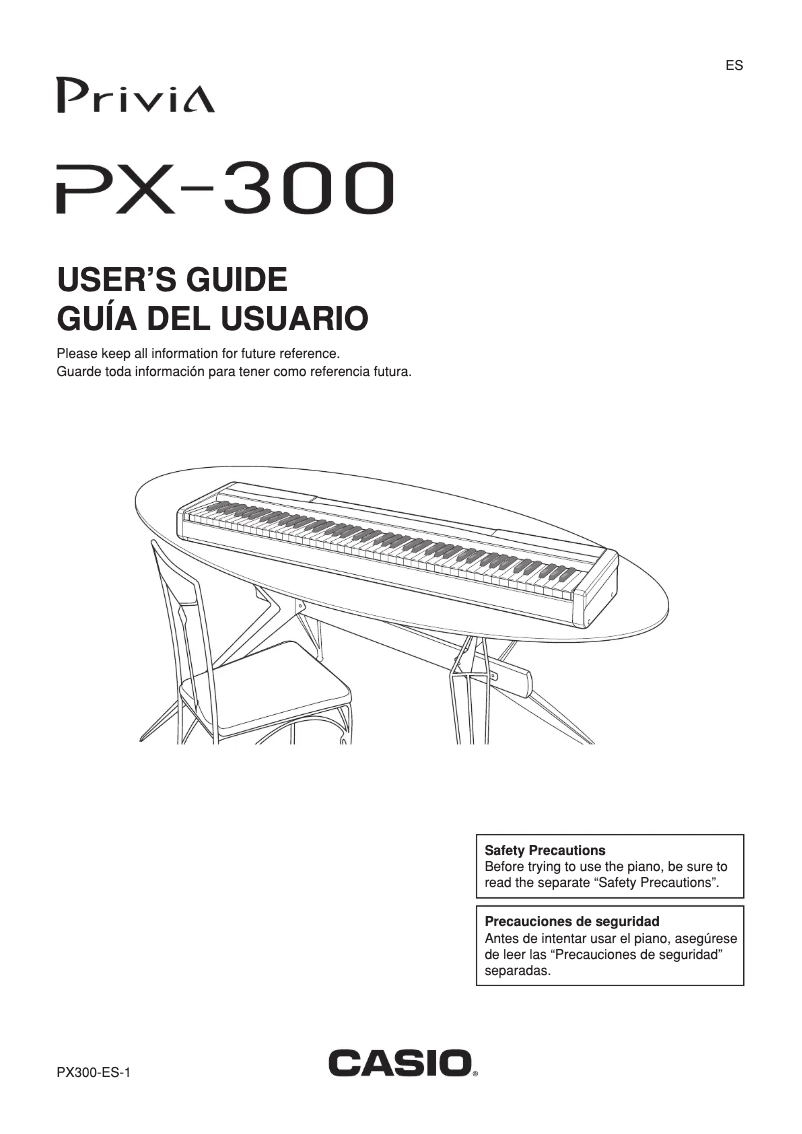 Página nº 1 - Manual de usuario Casio Privia PX-310