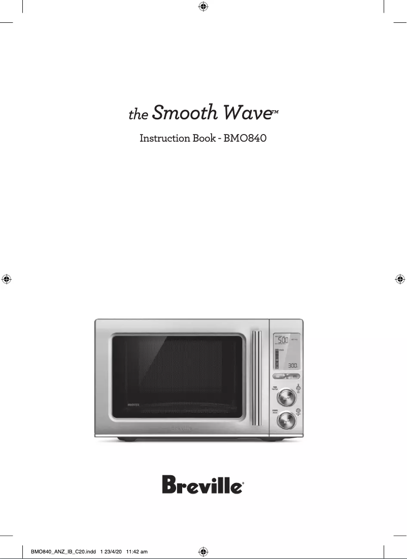 Página 1 del manual Manual de usuario Breville the Smooth Wave BMO840