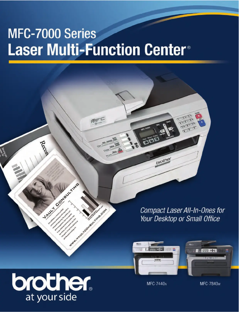 Imagen de la primera página del manual del dispositivo MFC-7440N