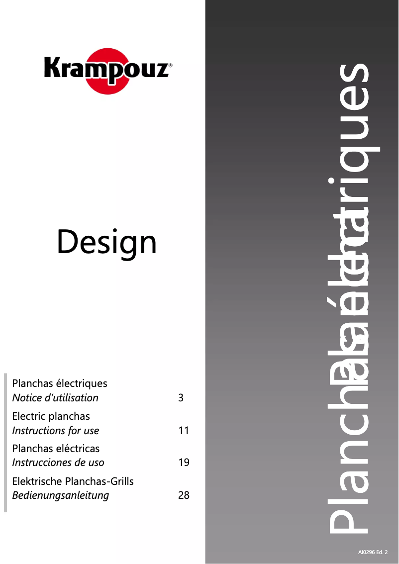 Imagen de la primera página del manual del dispositivo Design