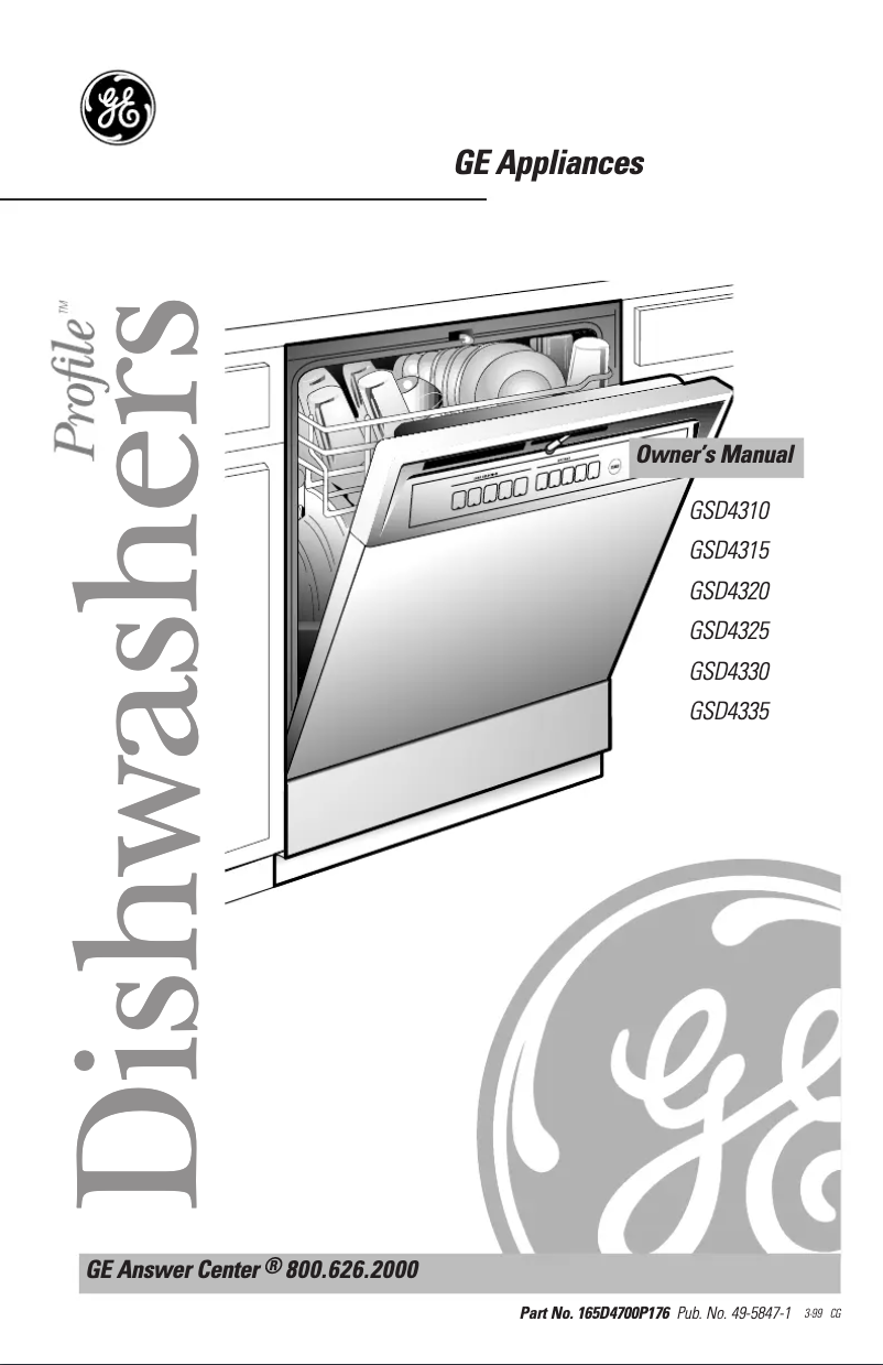 Página 1 del manual Manual de usuario GE GSD4335