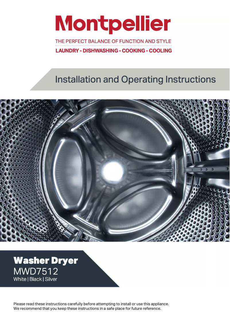 Imagen de la primera página del manual del dispositivo MWD7512P