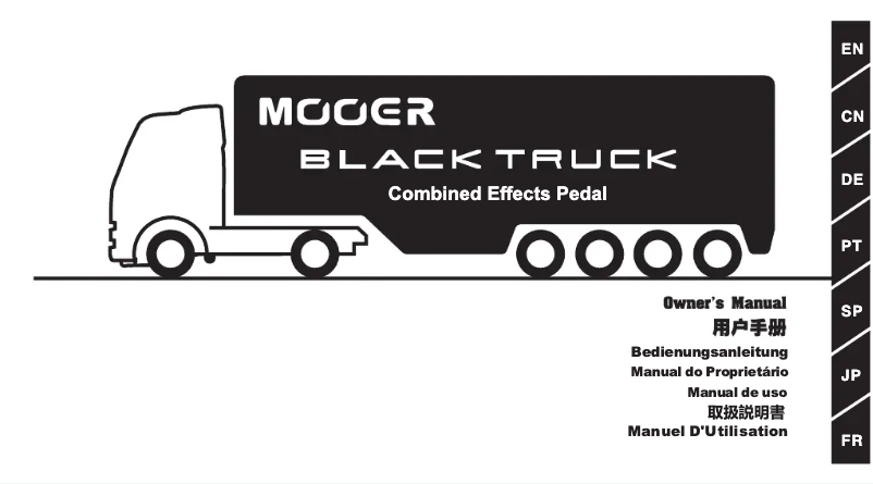 Página 1 del manual Manual de usuario Mooer Black Truck