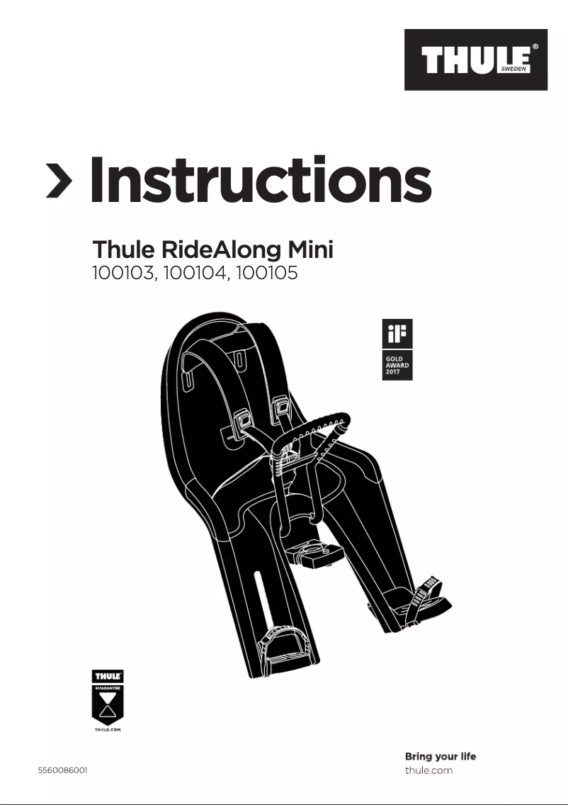 Página 1 del manual Manual de usuario Thule RideAlong Mini