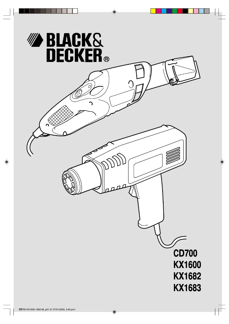 Página 1 del manual Manual de usuario Black & Decker KX1682