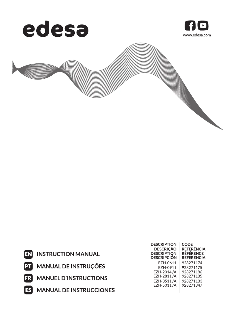 Página 1 del manual Manual de usuario Edesa EZH-2811