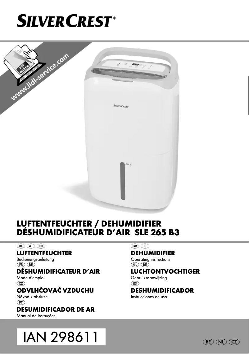 Imagen de la primera página del manual del dispositivo SLE 320 C4