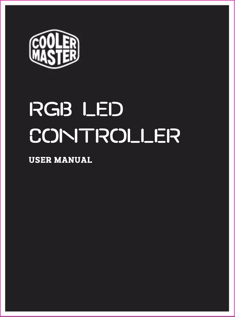 Imagen de la primera página del manual del dispositivo RGB LED Controller