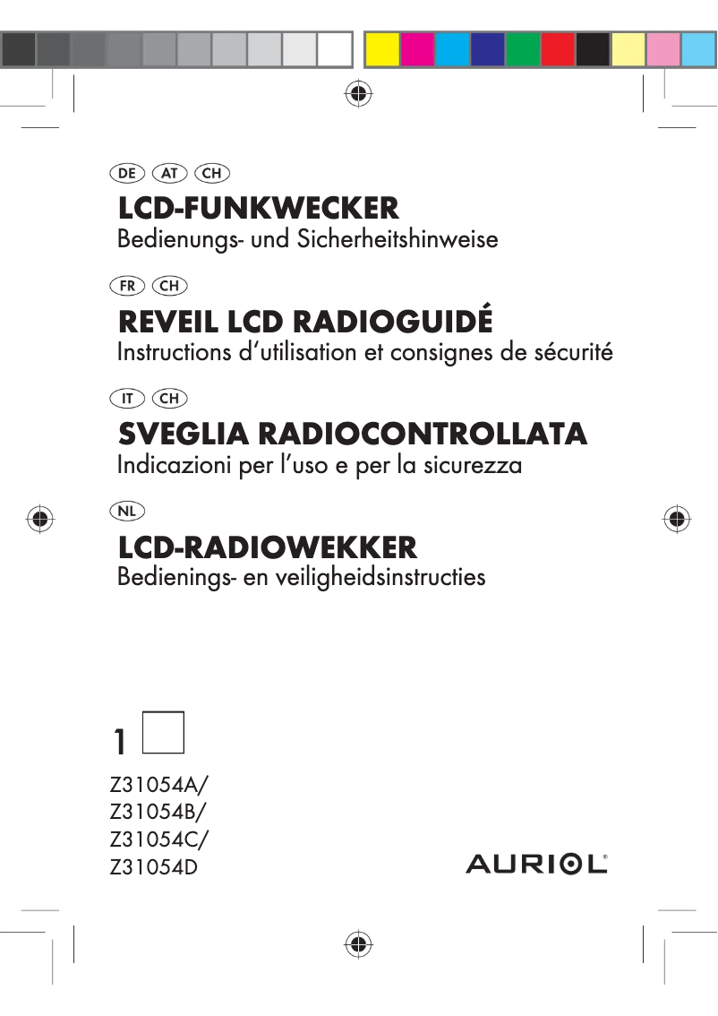 Página 1 del manual Manual de usuario Auriol Z31054C
