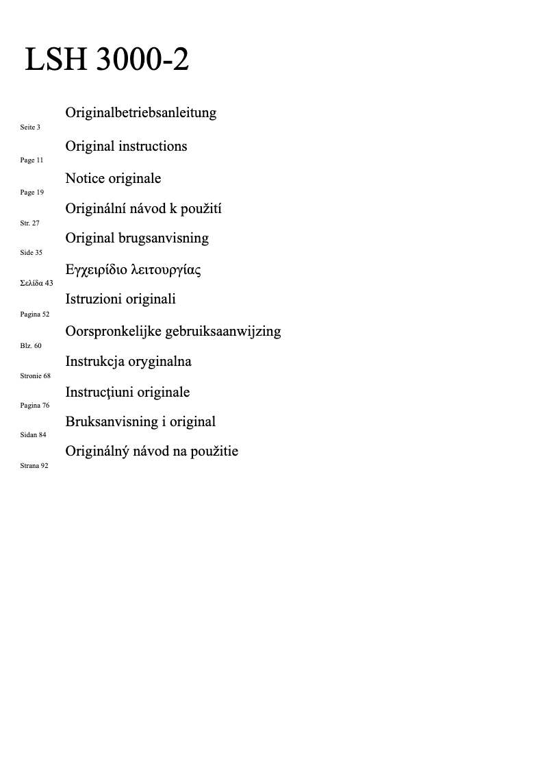 Página 1 del manual Manual de usuario ATIKA LSH 3000-2