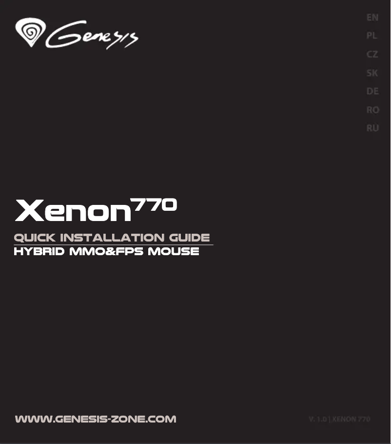 Imagen de la primera página del manual del dispositivo Xenon 770