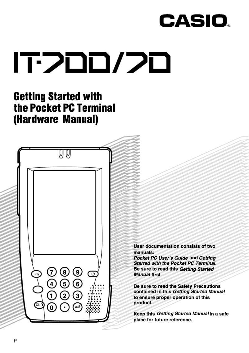 Imagen de la primera página del manual del dispositivo IT-70
