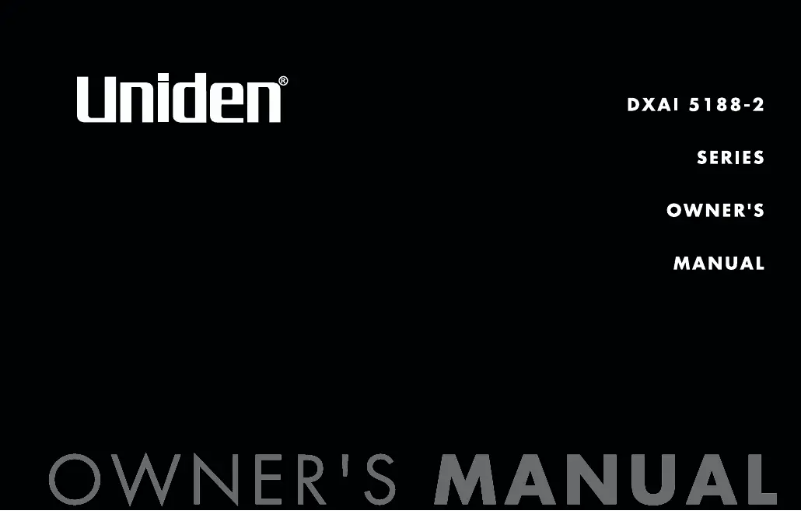 Imagen de la primera página del manual del dispositivo DXAI 5188-2