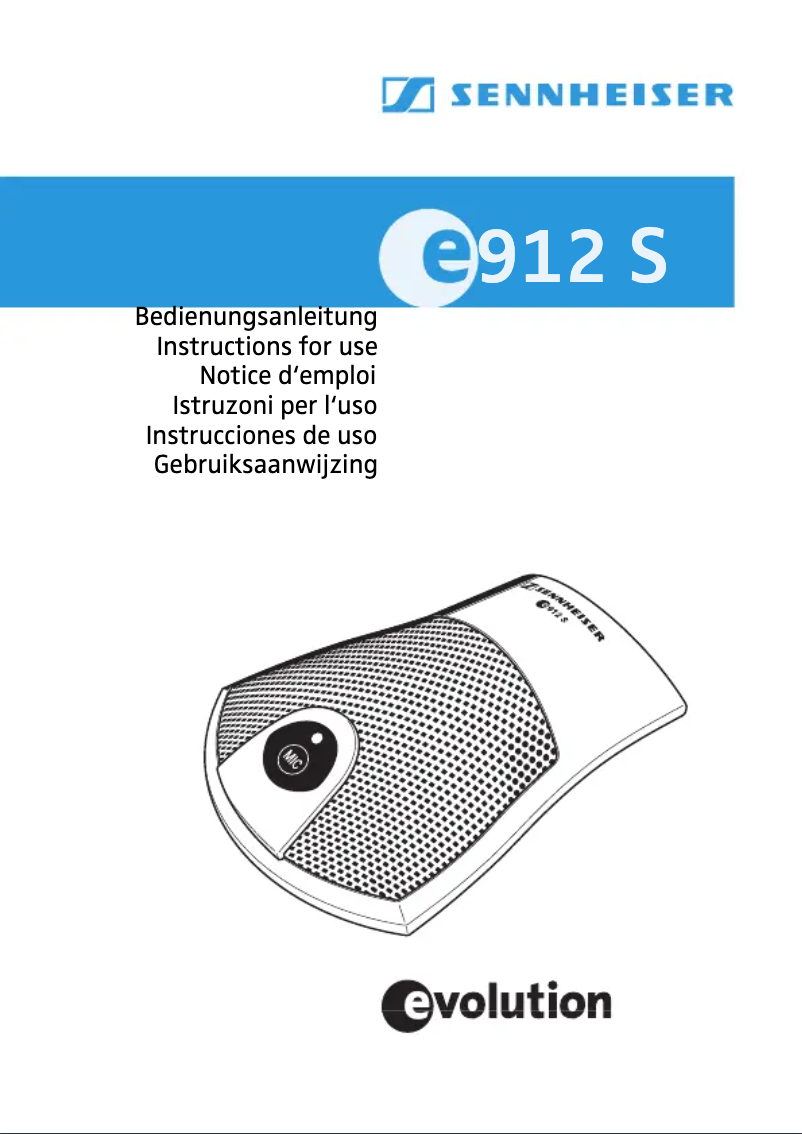 Imagen de la primera página del manual del dispositivo E912 S