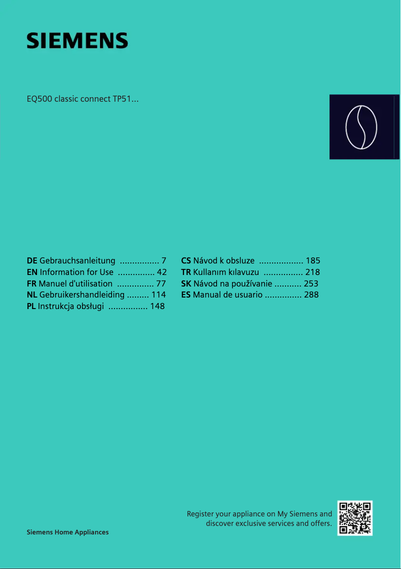 Página 1 del manual Manual de usuario Siemens TP516RX3