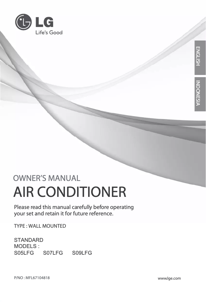 Imagen de la primera página del manual del dispositivo SN09LFG-2