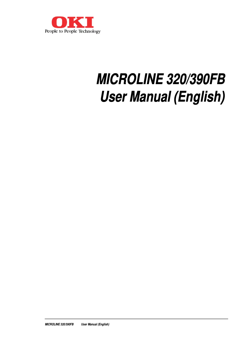 Imagen de la primera página del manual del dispositivo Microline 320