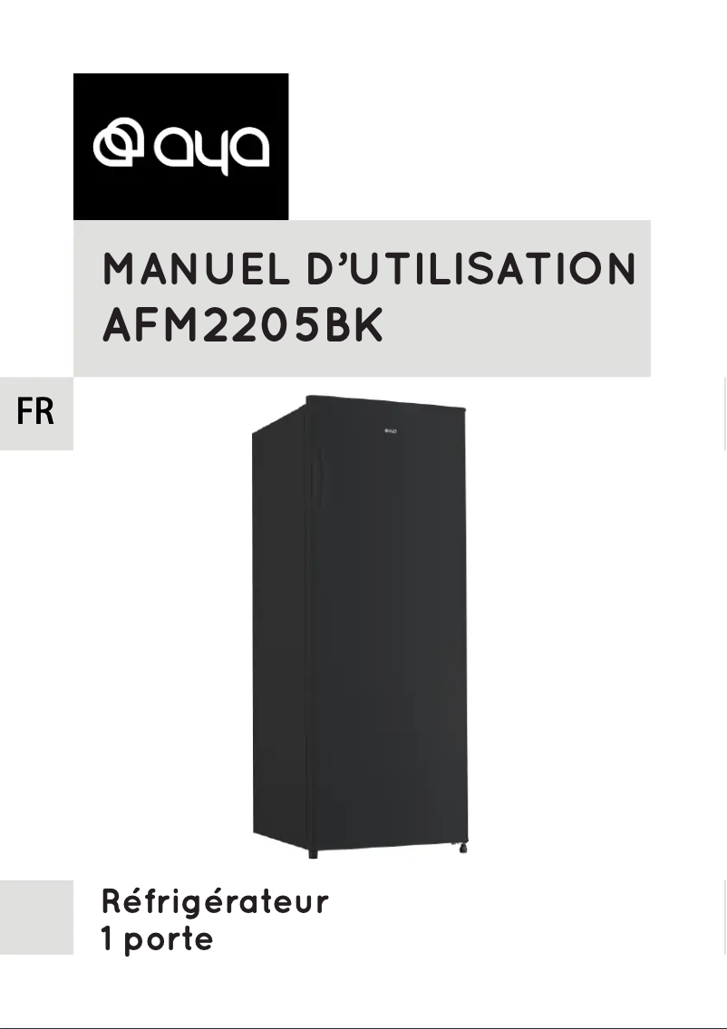 Imagen de la primera página del manual del dispositivo AFM2205BK