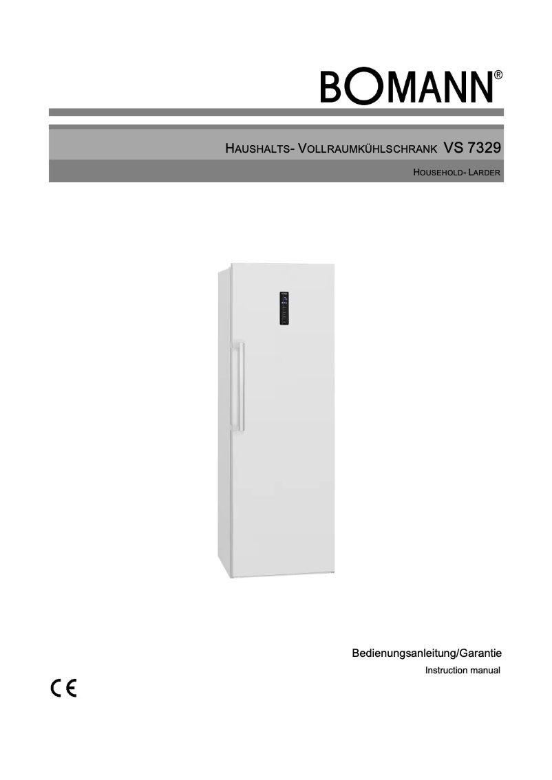 Página 1 del manual Manual de usuario Bomann VS 7329