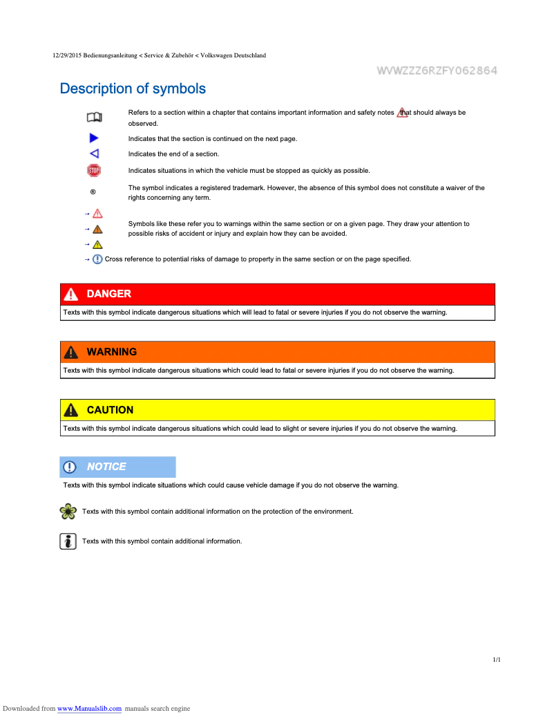 Imagen de la primera página del manual del dispositivo Polo (2011)