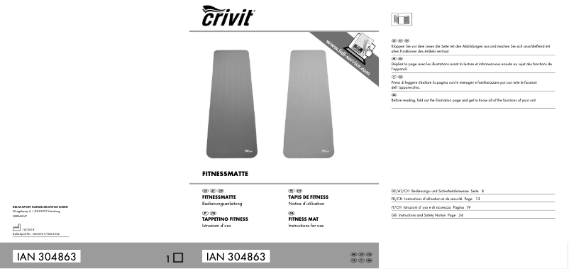 Página nº 1 - Manual de usuario Crivit IAN 304863