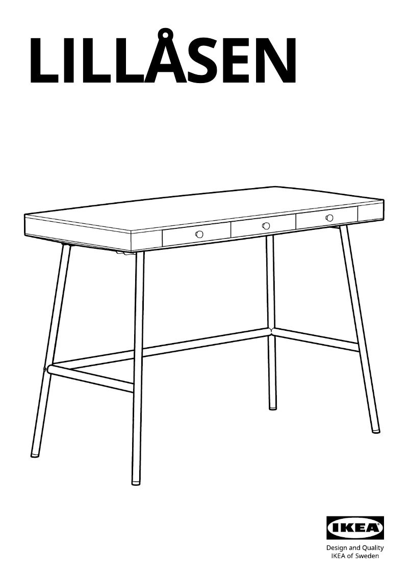 Imagen de la primera página del manual del dispositivo LILLÅSEN 602.782.88